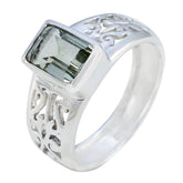 Nisa Cultural Light Green Solitaire Ring